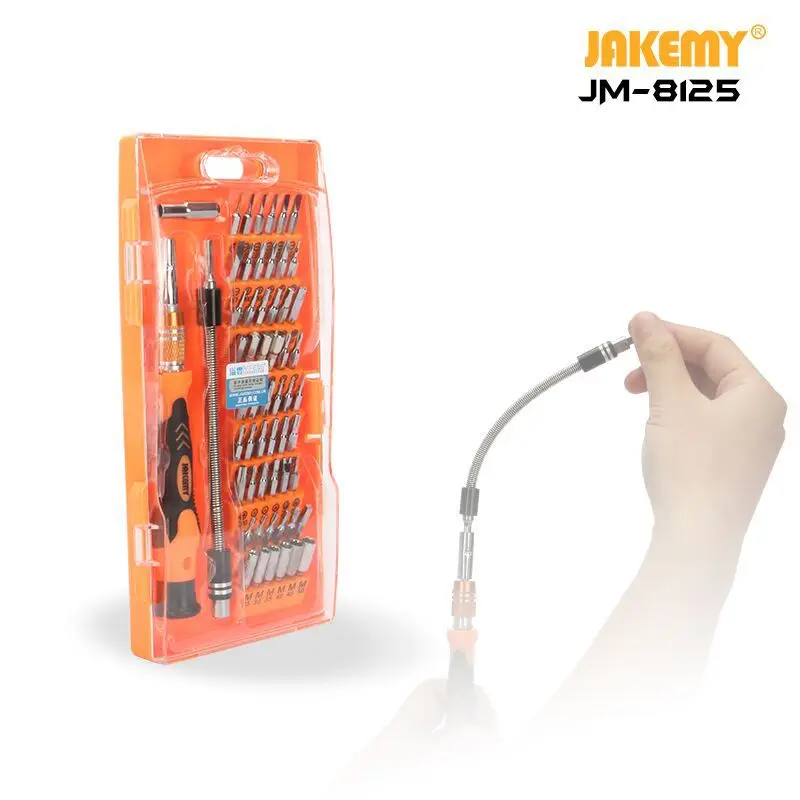 58 в 1 JAKEMY JM-8125 Набор отверток инструмент для ремонта телефонов мульти-набор наконечников ремонт телефонов инструменты ifixit разборка ремонт
