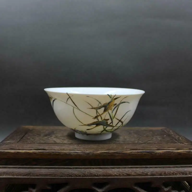 

Фарфоровая чаша в китайском стиле с изображением роз Heron & Flower, 5,3 дюйма