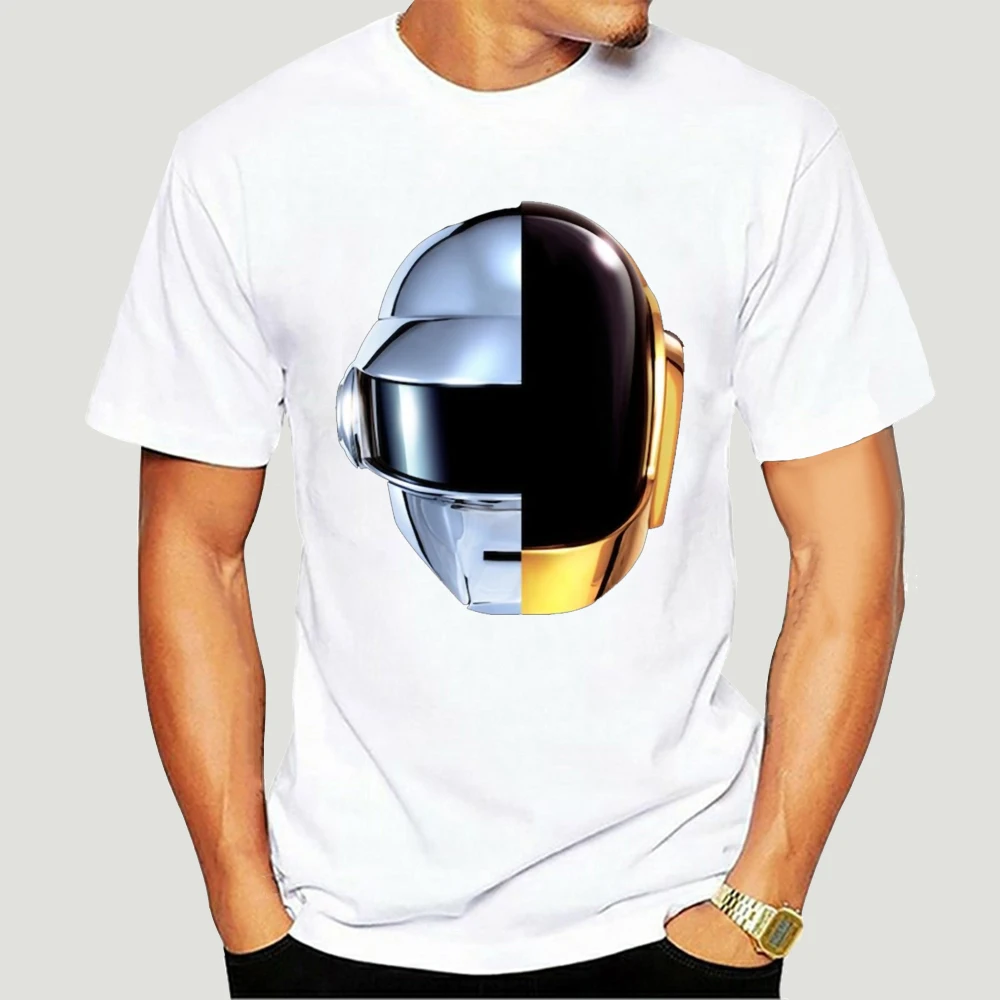 

Cotton Tshirt Men T Shirt Daft Punk Helmet Random Access Memories Short Sleeve T Shirts Funny t-shirt Plus Size tops