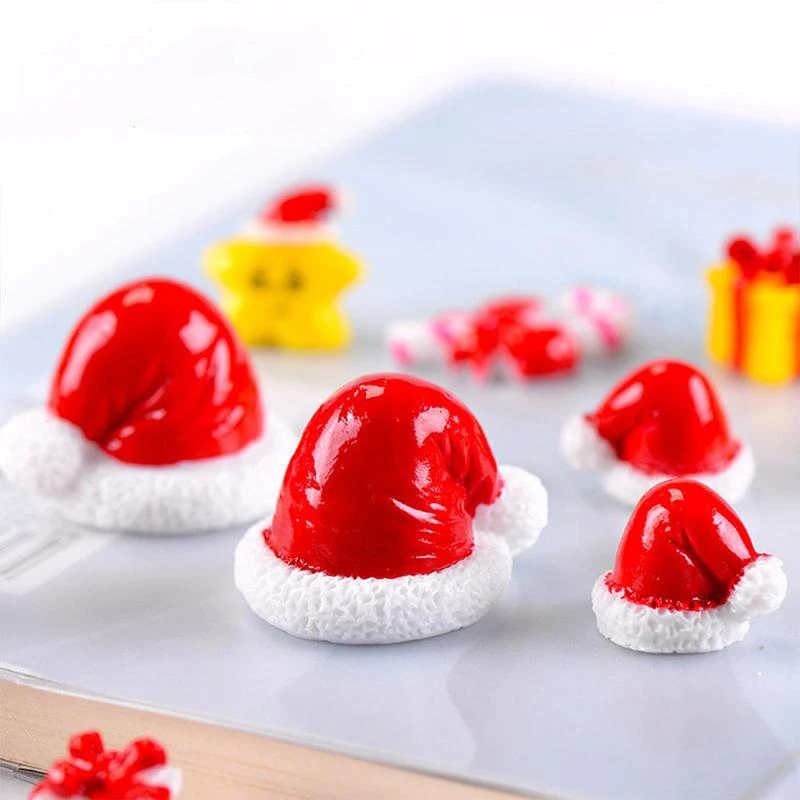 Fake Santa Claus Hat Cap Christmas Day Spain France Europe Model Small Statue Figurine Crafts Ornament Miniatures 1PC | Дом и сад