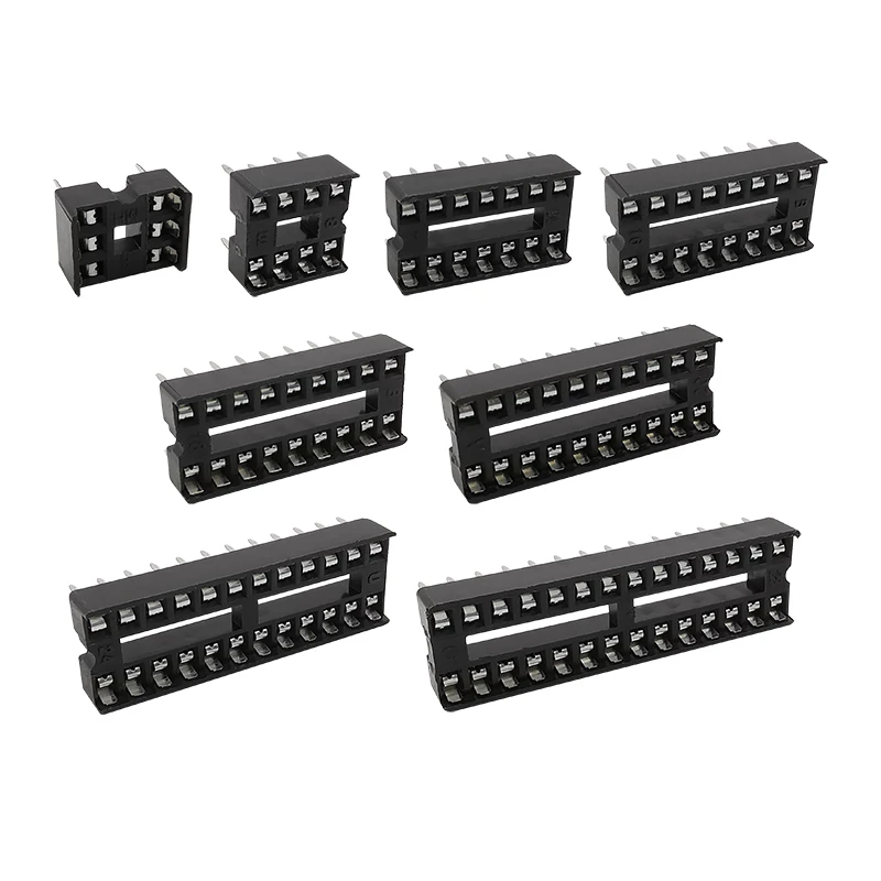 66 шт./коркорт. 8 видов DIP IC розетки адаптер паяльный тип комплект гнезд 6/8/14/16/18/20/24/28
