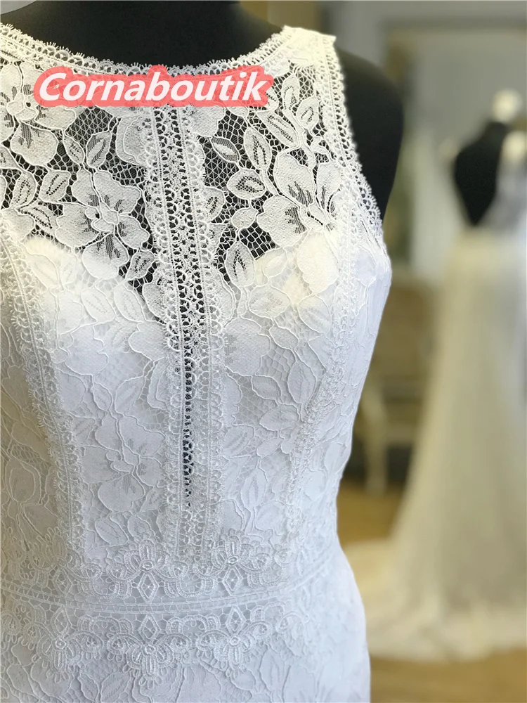 

New Arrival Mermaid Wedding Dress Vestido De Novia Sirena Low Back Suknia Slubna Bridal Gown Soft Lace Abiti Da Sposa