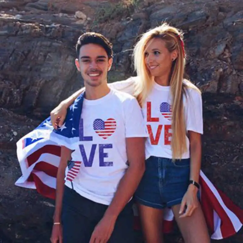 Couplt футболка для любителей жена с принтом сердце Любовь парня девушки кофта