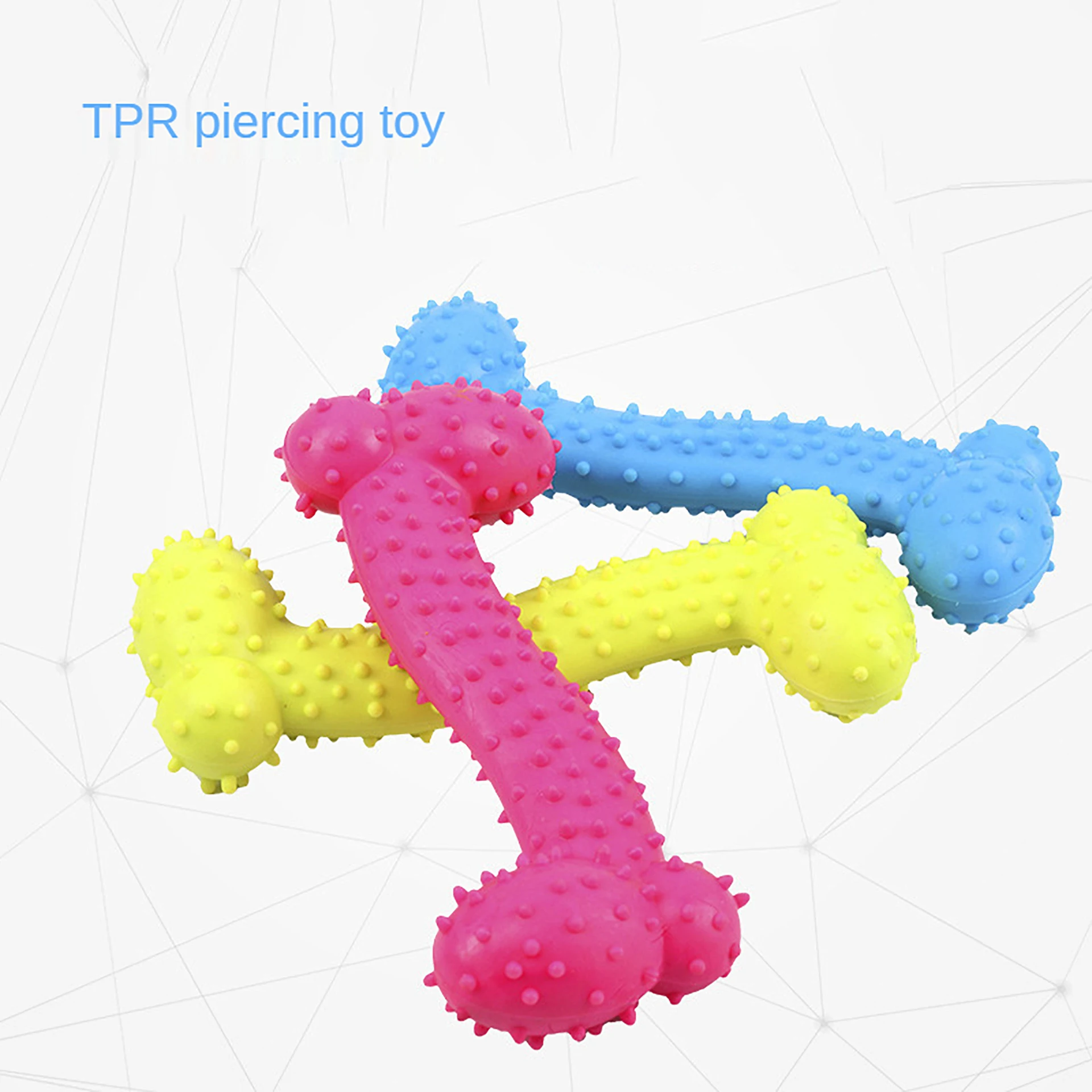 

Pet Supplies TPR Bone-Bone Dogs Wear-resistant Bite-Resistant Pet Toys Clean Teeth Molar Teeth Relieve Boredom
