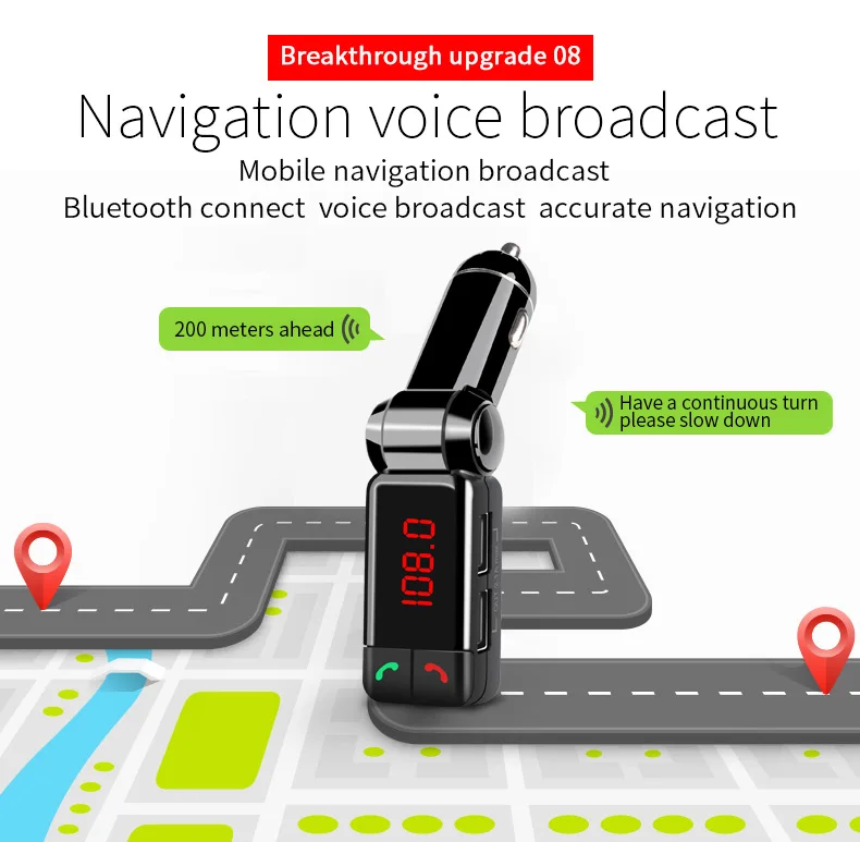 Автомобильный MP3 аудио плеер Bluetooth fm-передатчик беспроводной FM модулятор автомобильный комплект громкой связи ЖК-дисплей USB зарядное устройство для iPhone samsung