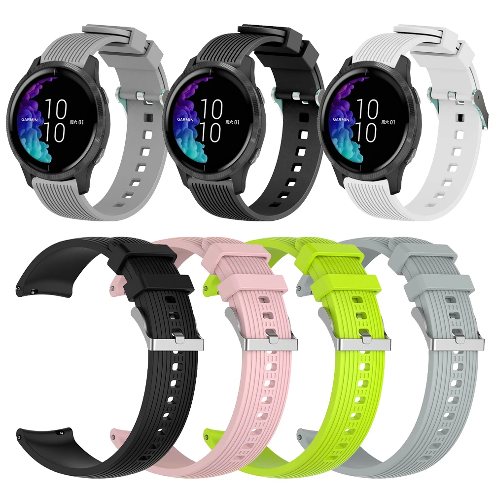 20 мм силиконовый ремешок для Garmin Venu vivoactive 3 Смарт часы браслет GarminMove люкс/стиль