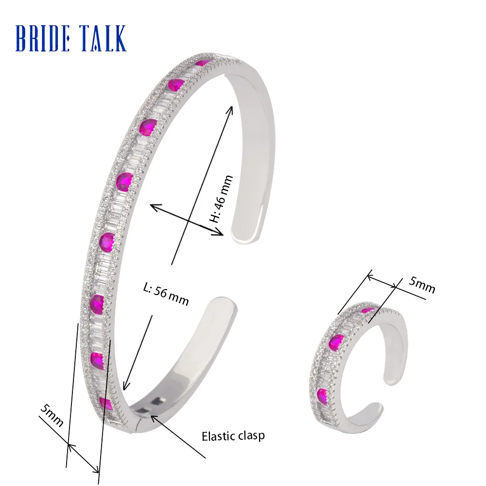 Комплект из кольца и браслета с фианитом|Ювелирные наборы| |