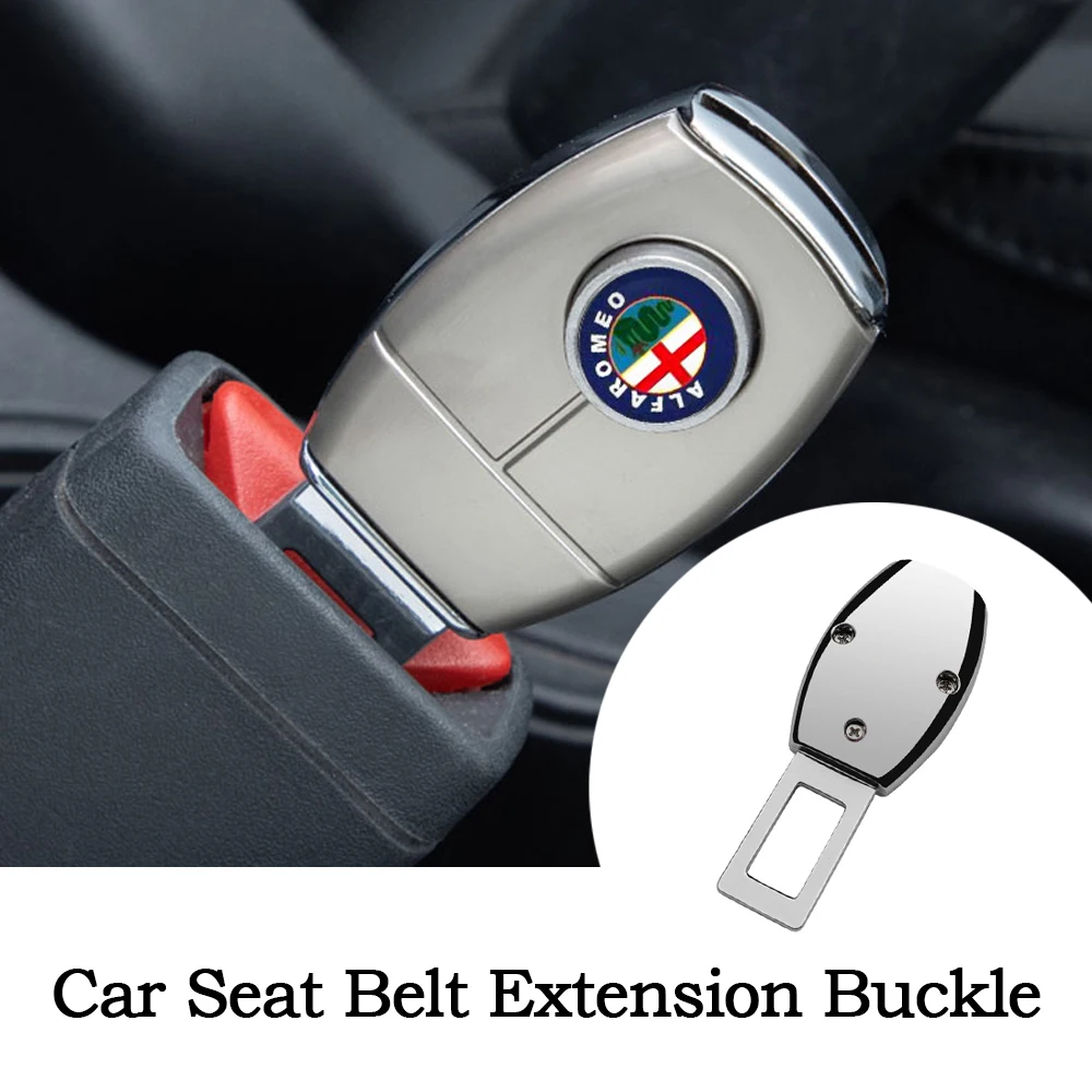 

Fashion Car Safety Seat Belt Extension Buckle Extender Metal Plug For Alfa Romeo 159 Giulietta Giulia Mito Stelvio Brera Spider