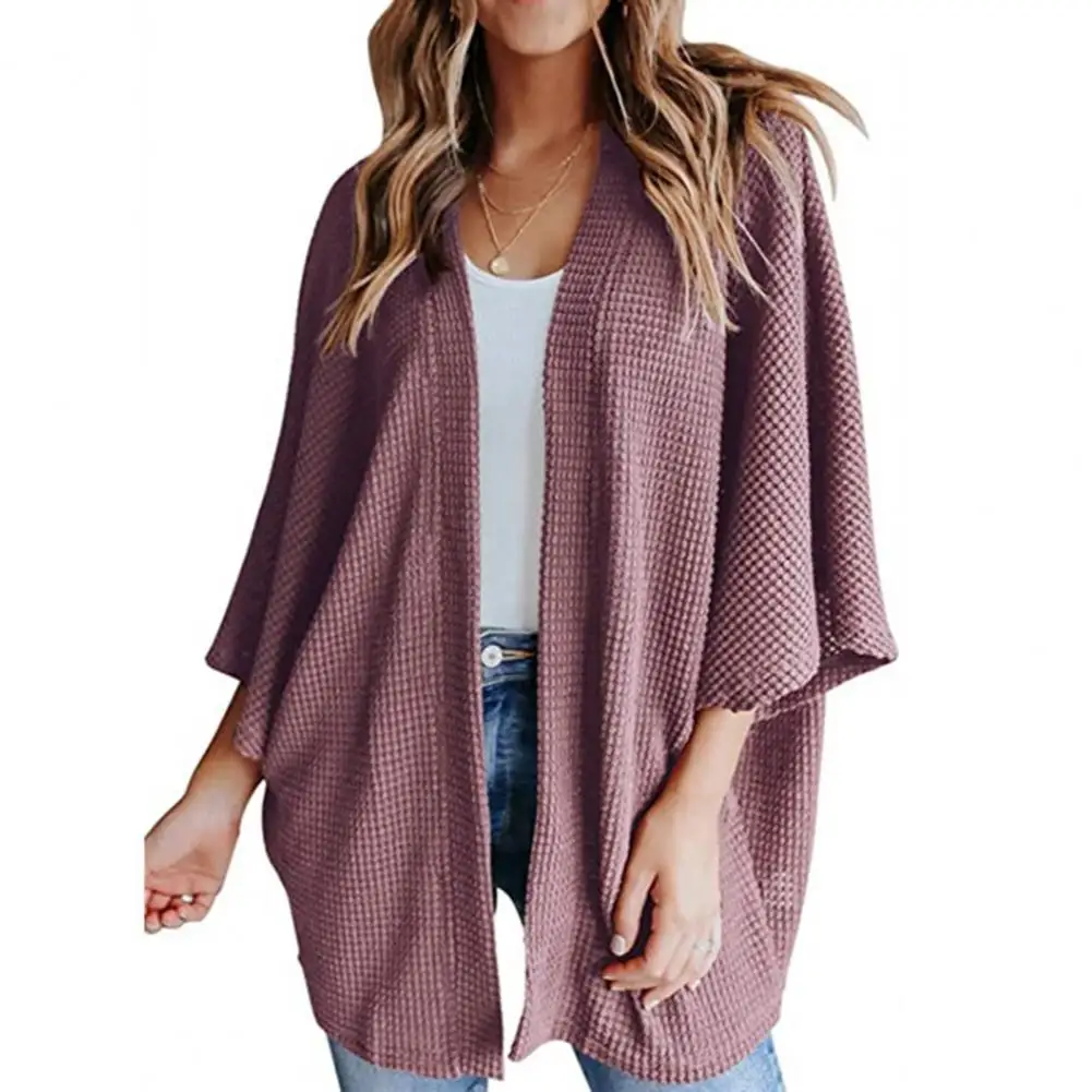

2021 New Loose Knitted Cardigan Sweater For Women Open Stitch Long Sleeve Autumn Spring Coat Solid Casual Cardigan Oversize Coat