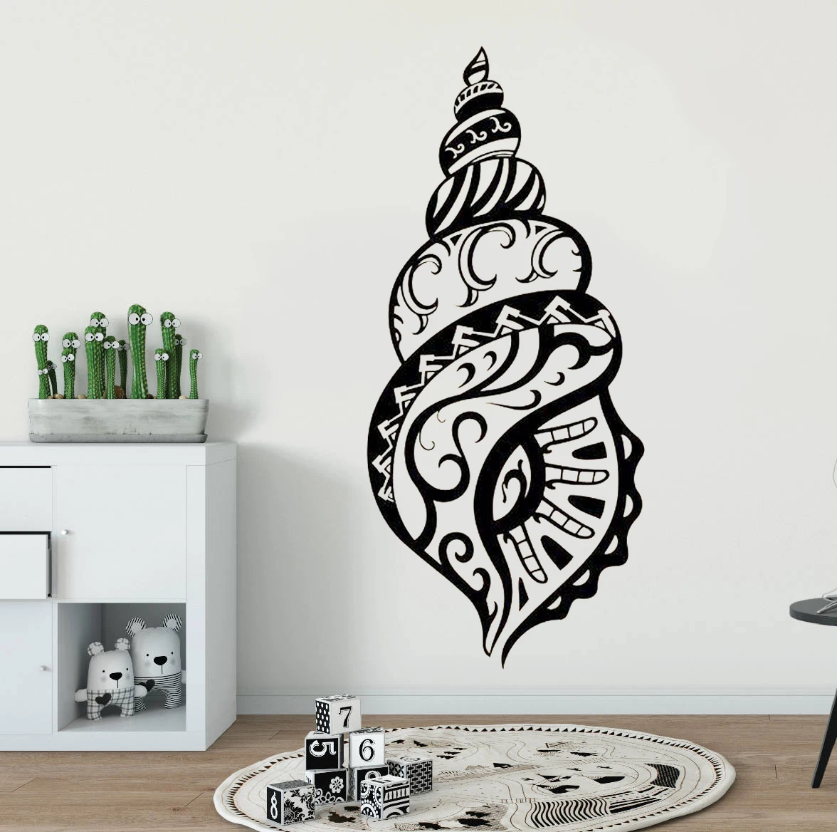 

Sea Shell Wall Decal Vinyl Ocean Stickers Sea Wall Art Murals Home Interior Design Bathroom Decor Removable Stickers HY1262