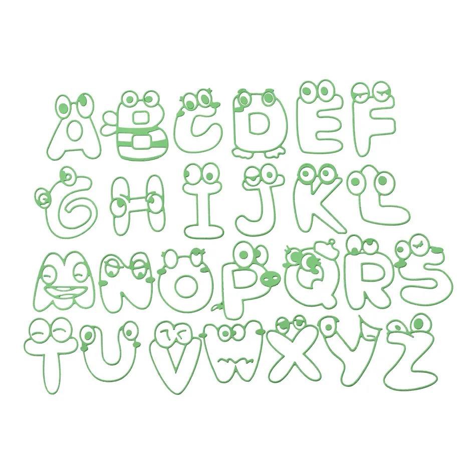 DiyArts слова Штампы Алфавит металла резки для изготовления карт Скрапбукинг