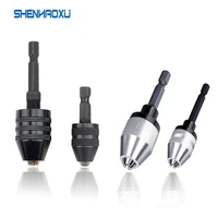 hex shank keyless drill chuck 0 3mm 3 6mm 0 6mm 6 5 mm clamping range driver tool accessories easily into the power drill driver