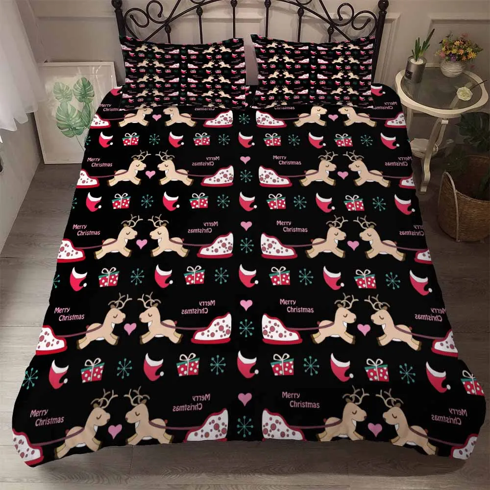 Милый олень дети одеяло постельные принадлежности наборы Рождество Одиночная