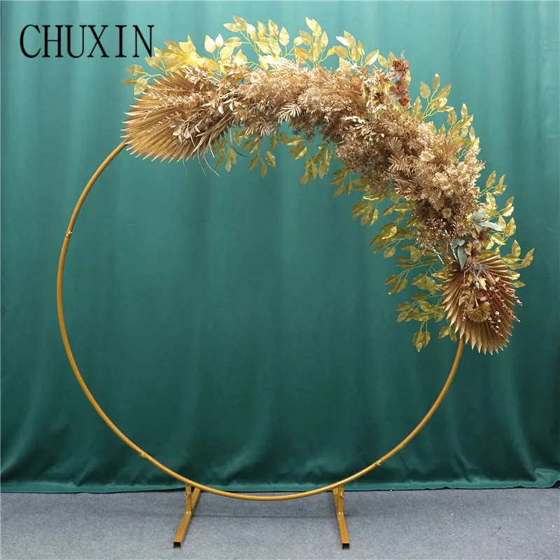 Золотая серия свадебное украшение искусственные цветы пластиковые шелковые