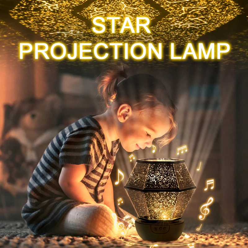 Intelligent Rotating Remote Control Starry Sky Projector Light Romantic LED Night | Электроника