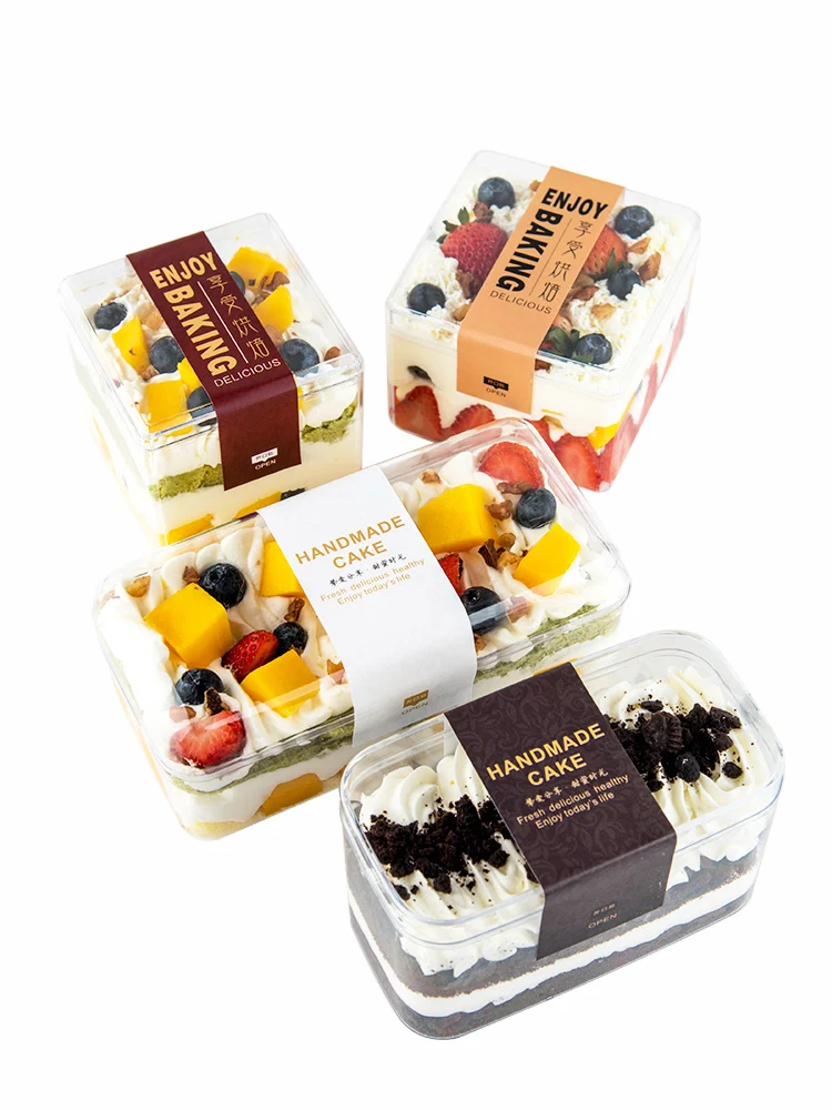 

15pcs Plastic Cake Mousse Dessert cup Pudding cup Disposable Food Container for Jelly Yogurt Mousses Dessert Baking