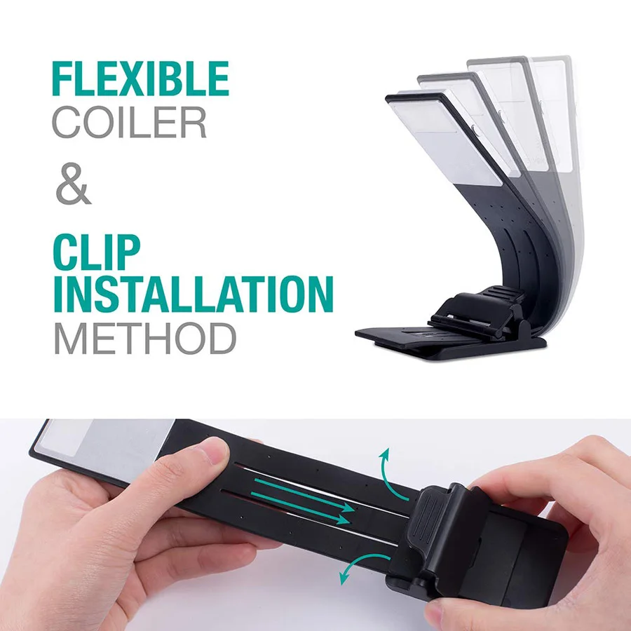 Перезаряжаемый светильник Kindle черный корпус светодиодный для электронной книги