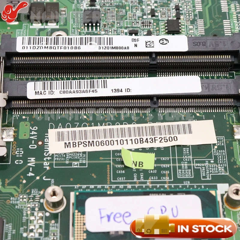 NOKOTION DA0ZQ1MB8D0 MB.PSM06.001 MBPSM06001 для acer aspire 4745 4745G материнская плата ноутбука HM55 GPU 512MB DDR3 |