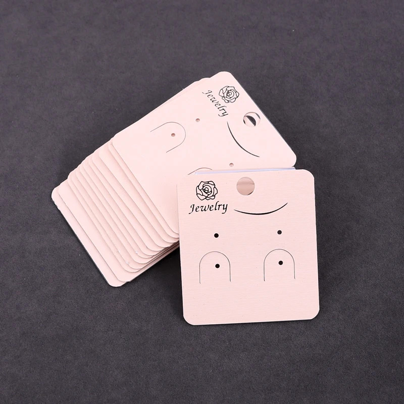 Шампанское серьги ожерелье висячая карта Пользовательский логотип 100 шт ПВХ Роза