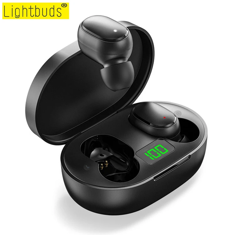 

Hot TWS Wireless Hearphones Bluetooth Earphone Noise Cancelling Headsets With Mic Handsfree Led Display Earbuds For Xiaomi Redmi