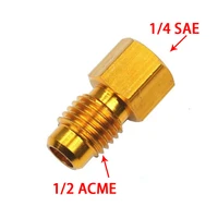 quick coupling adapter 12 acme male 14 sae brass r134a conditioner durable