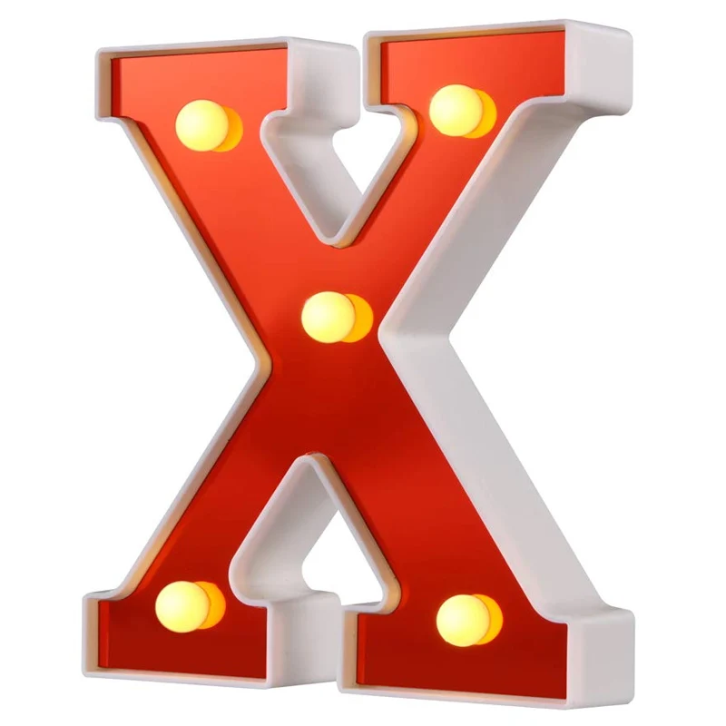 XYZ Leave us message Светодиодный светильник с буквами 26 Алфавит ночник для дня рождения декор домашнего бара DNJ998 - Цвет: XYZ Leave us message