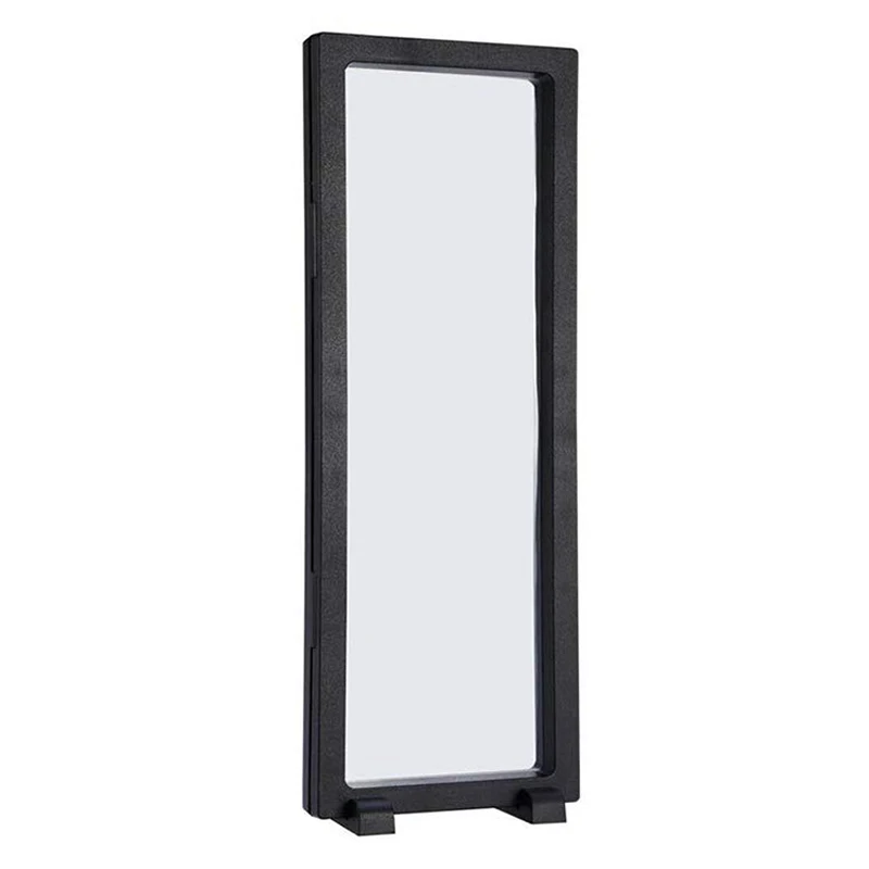 

3D Floating Frame Shadow Box Display Case Coin Box Jewelry Display Case with Rectangular Base 23X9cm