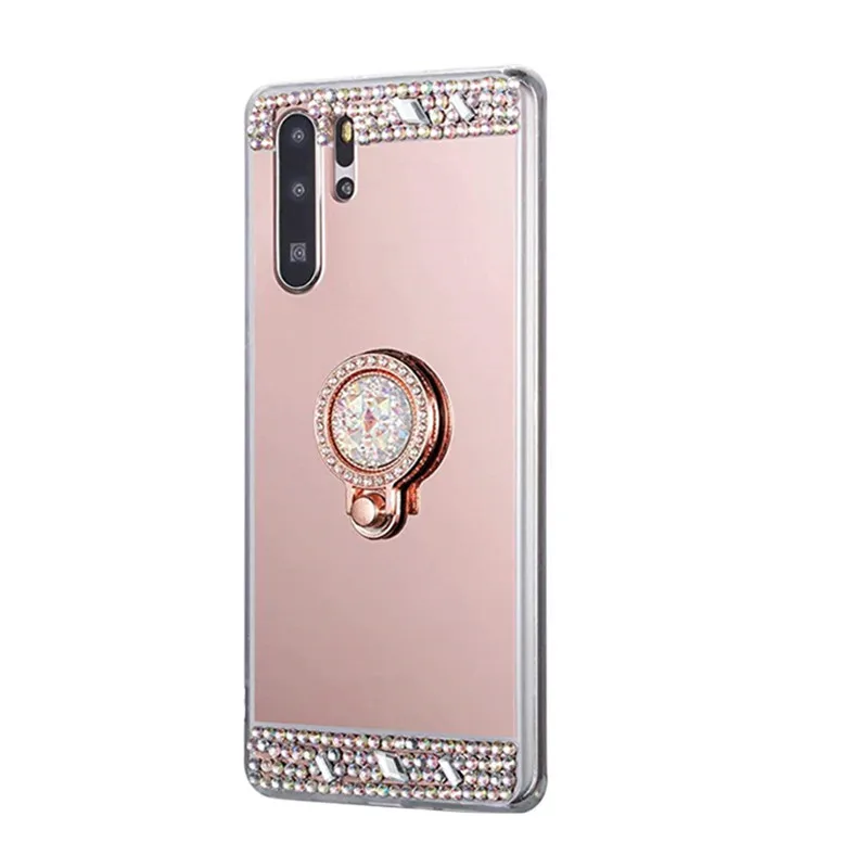 Зеркальный блестящий чехол с кольцом для Huawei P30 Pro lite Y7 2019 Y6 Y9 P Smart Z Honor 10i 20 s View 30