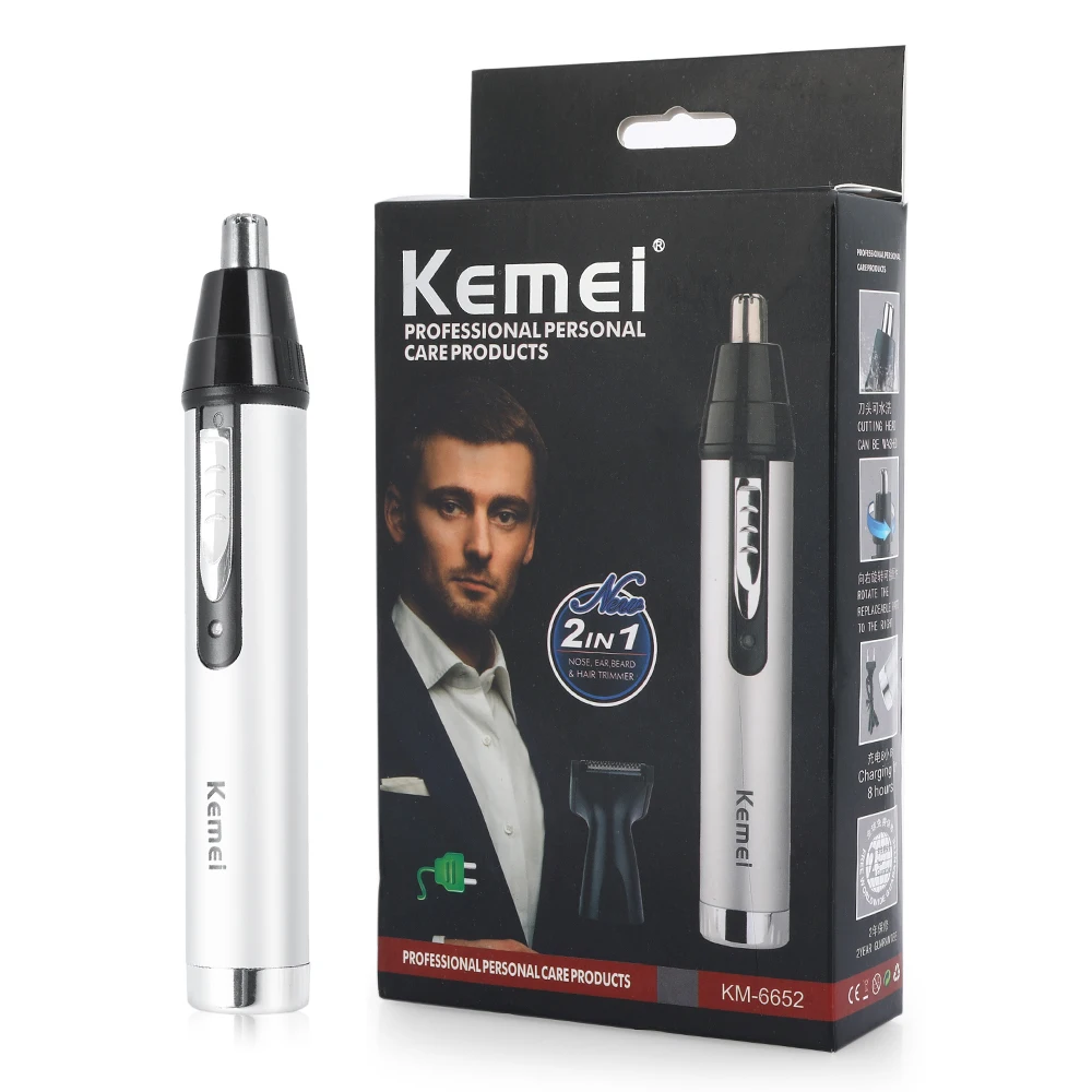 

3 in1 Electric Ear Nose Trimmer for Men Shaver Rechargeable Hair Removal Eyebrow Shaving Trimer Safe Lasting Face Care Tool Kit