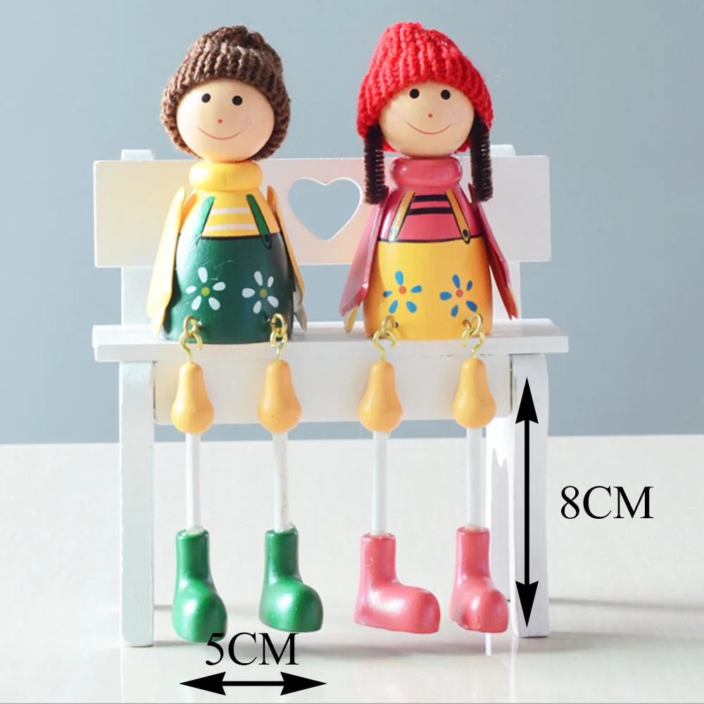 2 шт. деревянные кукольные украшения для девочек подвесные педанты миниатюрный