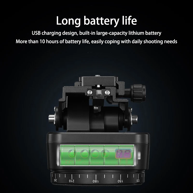 

YT-1000 Automatic Tripod Head Stabilizer Motorized Pan Tilt Rotating Remote Control For Smartphone DSLR Cameras