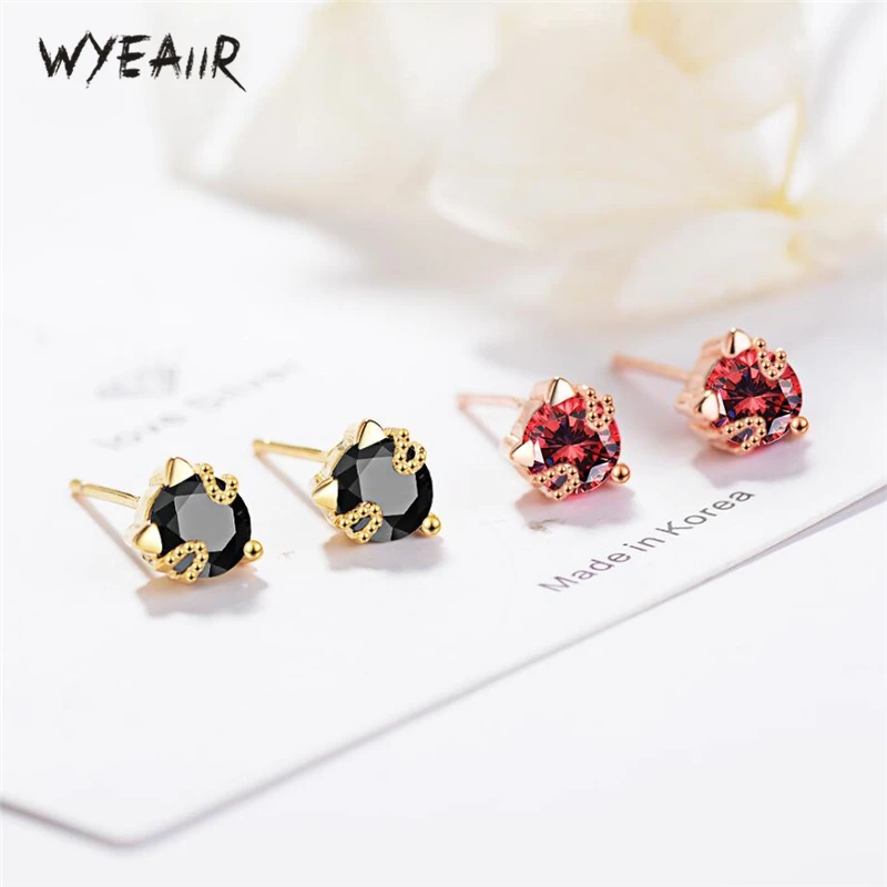 

Женские серьги-гвоздики с кристаллами WYEAIIR
