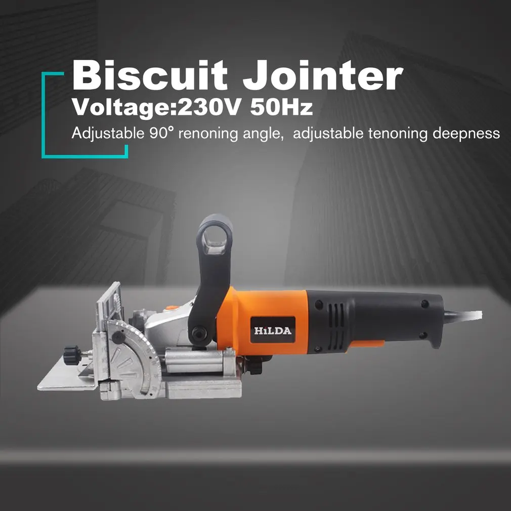 

760W Woodworking Tenoning Machine Electric Biscuit Jointer Wooden Slotting Machine EU Plug