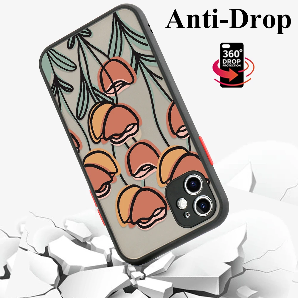 Fundas for iPhone 13 Pro Max Case iPhone 11 12Pro XR XS X Flower Cover for Apple Phone 11Pro 8 7 12 Mini 6S 6 Plus SE 2020 Shell