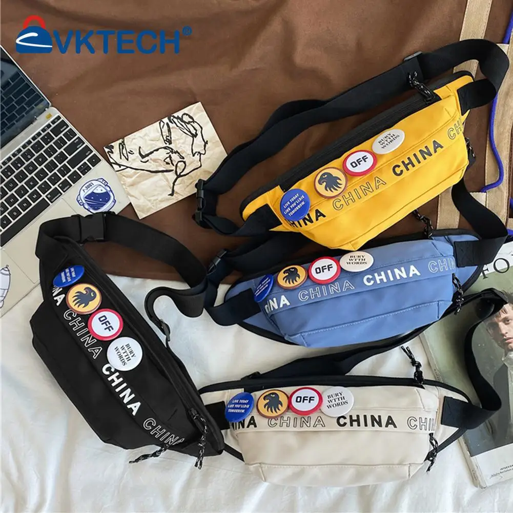 

Модная женская сумка-мессенджер через плечо в уличном стиле с буквенным принтом, повседневная женская вместительная поясная сумка