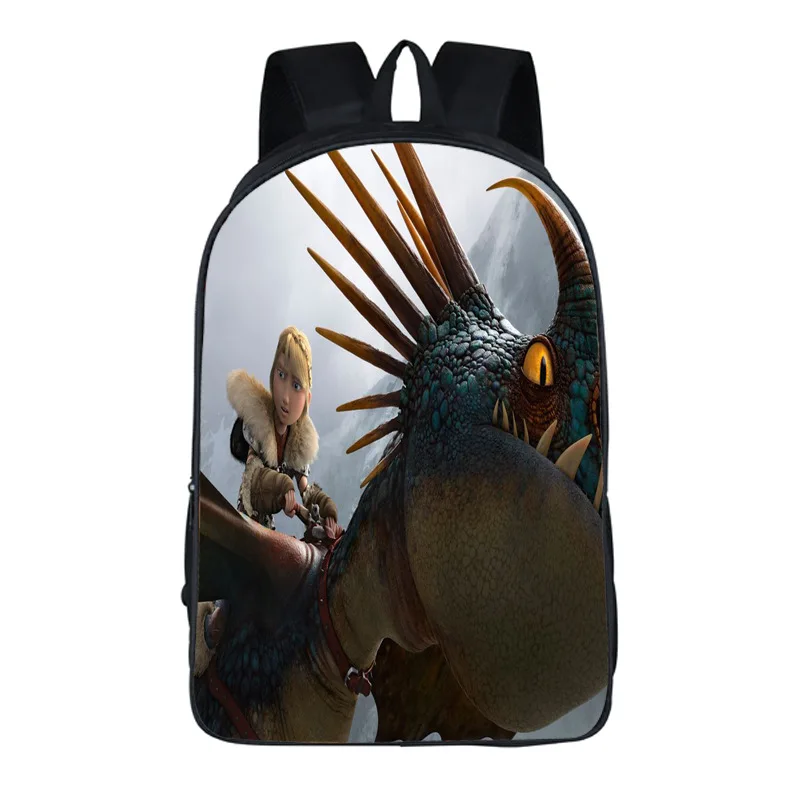 New 3d Backpack For Women Men Fashion Cartoon How To Train Your Dragon 3 Printed Bookbag Travel Casual Daypacks Mochila | Багаж и сумки