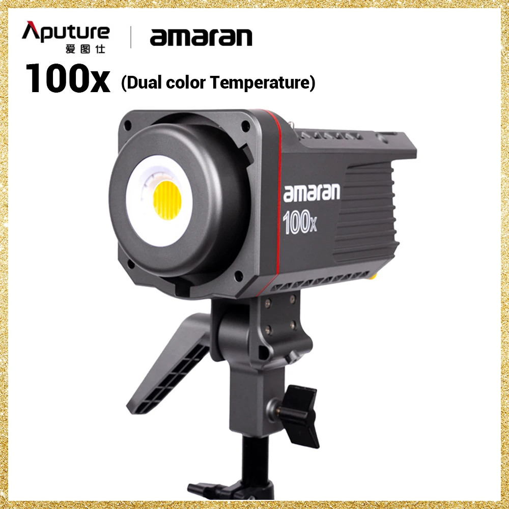 

Aputure Amaran 100D 200D 100x 200x560 0K светодиодный светильник CRI95 + TLCI96 + Bluetooth управление через приложение 8 светильник вых эффектов DC/AC