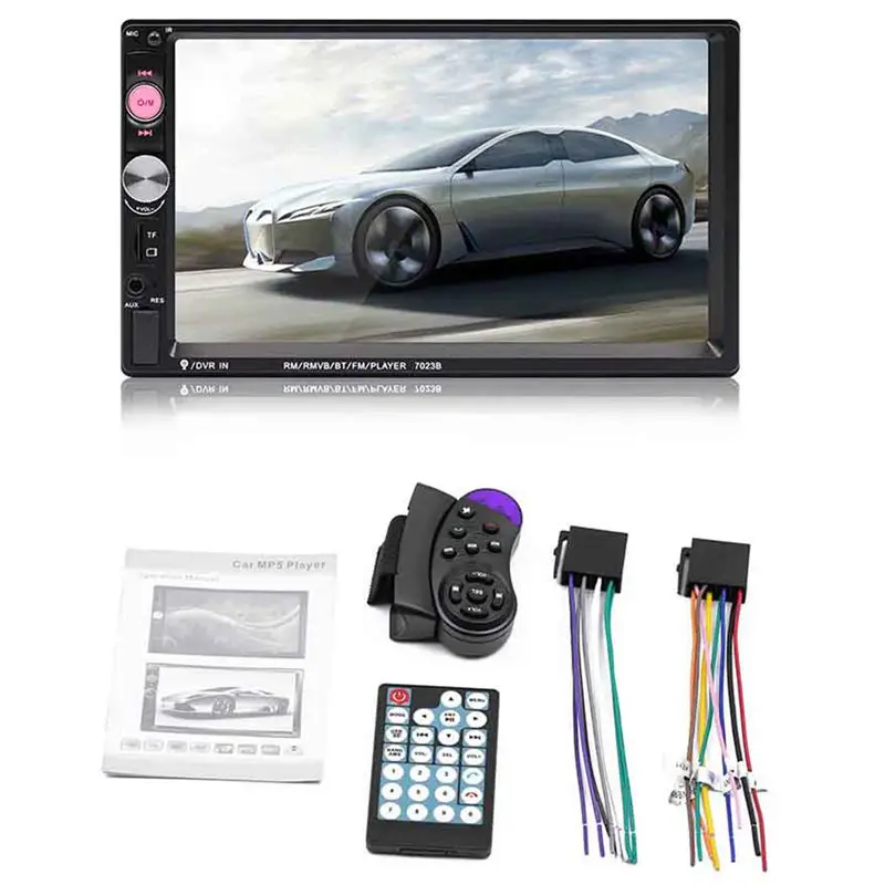 HFES 7023B 2 din Car Multimedia Audio Player Stereo Radio 7 inch Touch Screen HD MP5 Support Bluetooth Camera FM USB SD | Электроника