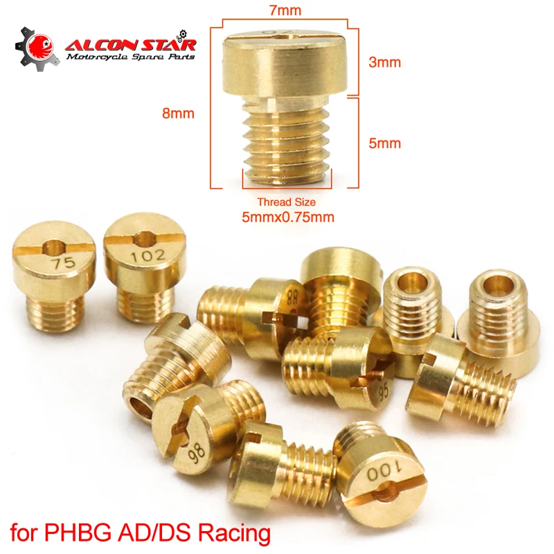 Alconstar (12 шт./упак.) 5 мм нить для DELLORTO Ша карбюратор основной струи PHBG AD/DS Racing