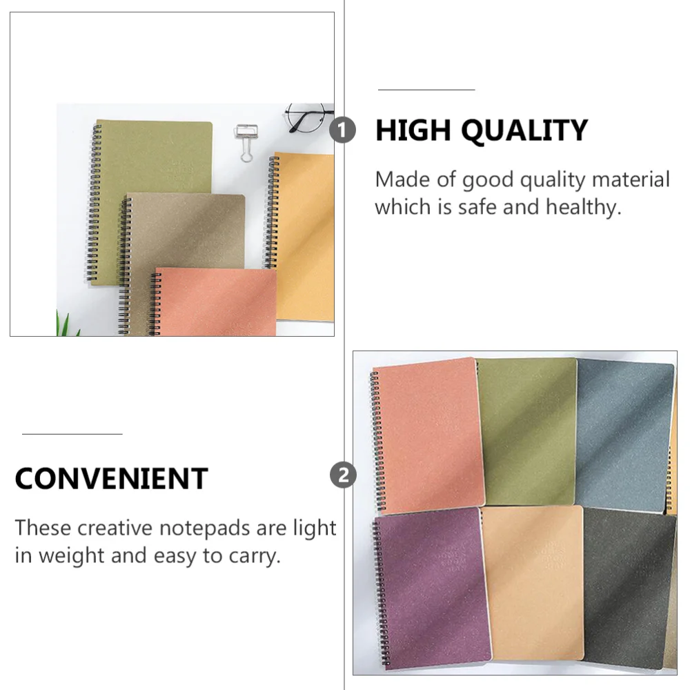 

4 Pcs 1 Set Handbooks Simple Scrapbooks Journal Books Paper Travel Notepads