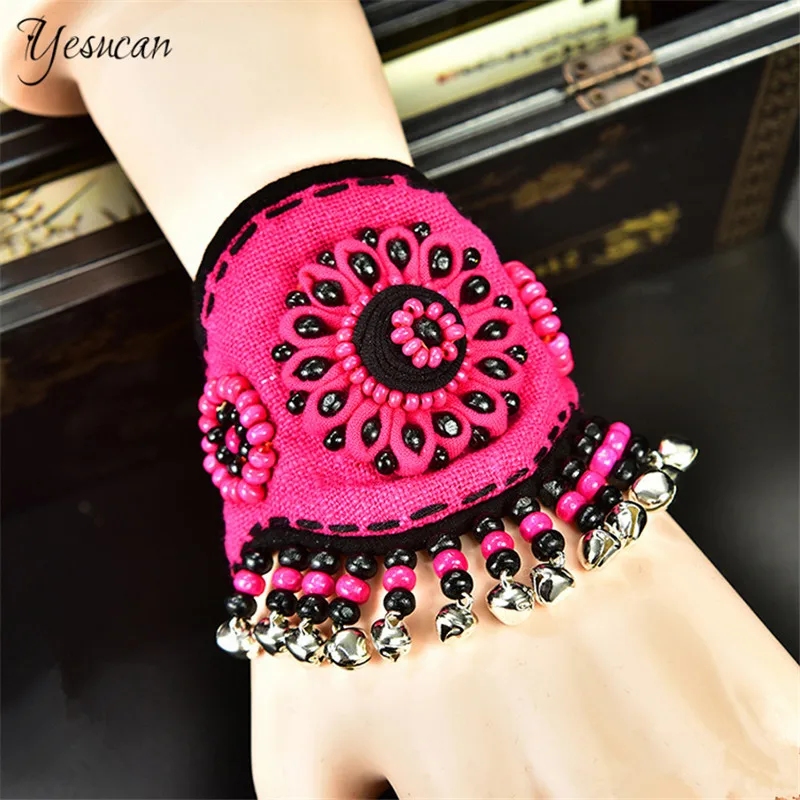 Этнический женский тканевый браслет новый с подвесками для дружбы мужской