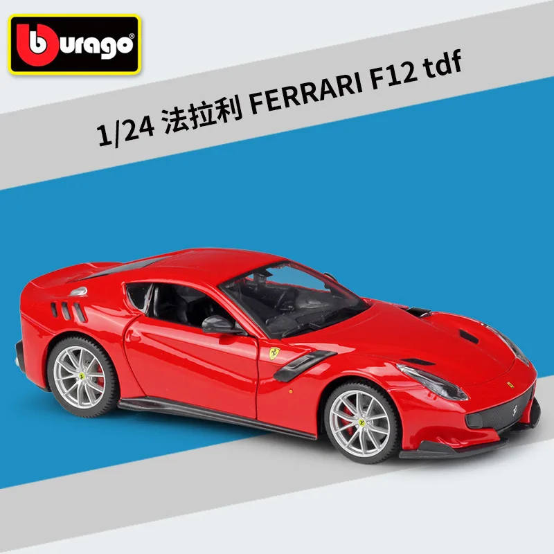 

Bburago 1:24 Ferrari F12 TDF High-imitation Car Model Die-casting Metal Model Toy Gift Simulated Alloy Car Collection