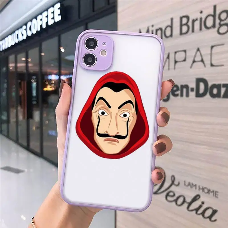 

Spain TV Paper Home Phone Cases Matte Transparent For iPhone 12 Mini 11 Pro XR XS Max 7 8 Plus