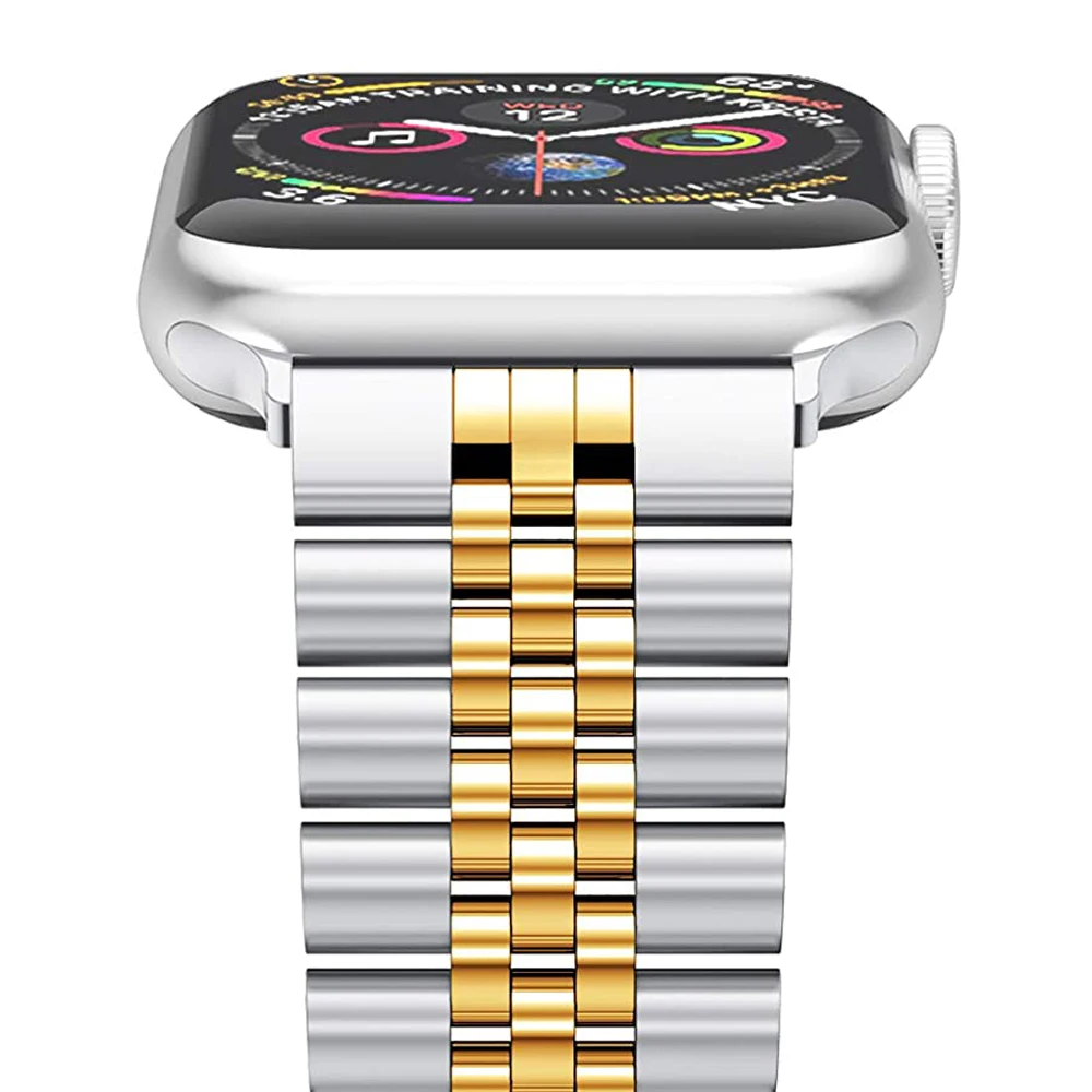 

Ремешок из нержавеющей стали для apple watch Starp 44 мм 40 мм, браслет для iwatch 42 мм 38 мм, аксессуары для iwatch series 6 5 4 3 2 SE