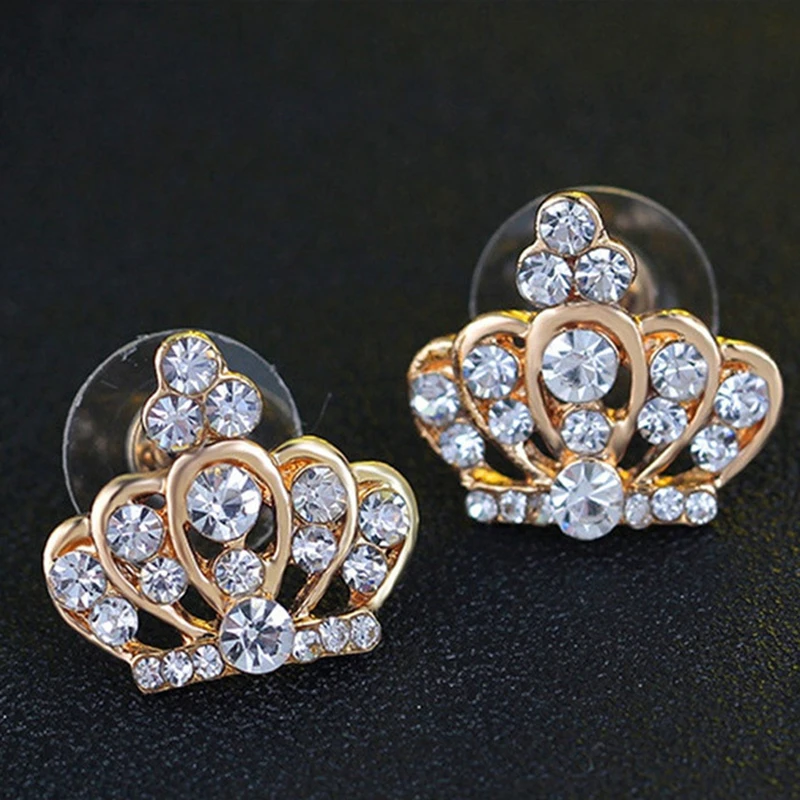 Комплект ювелирных изделий из сплава ожерелье с подвеской в виде короны