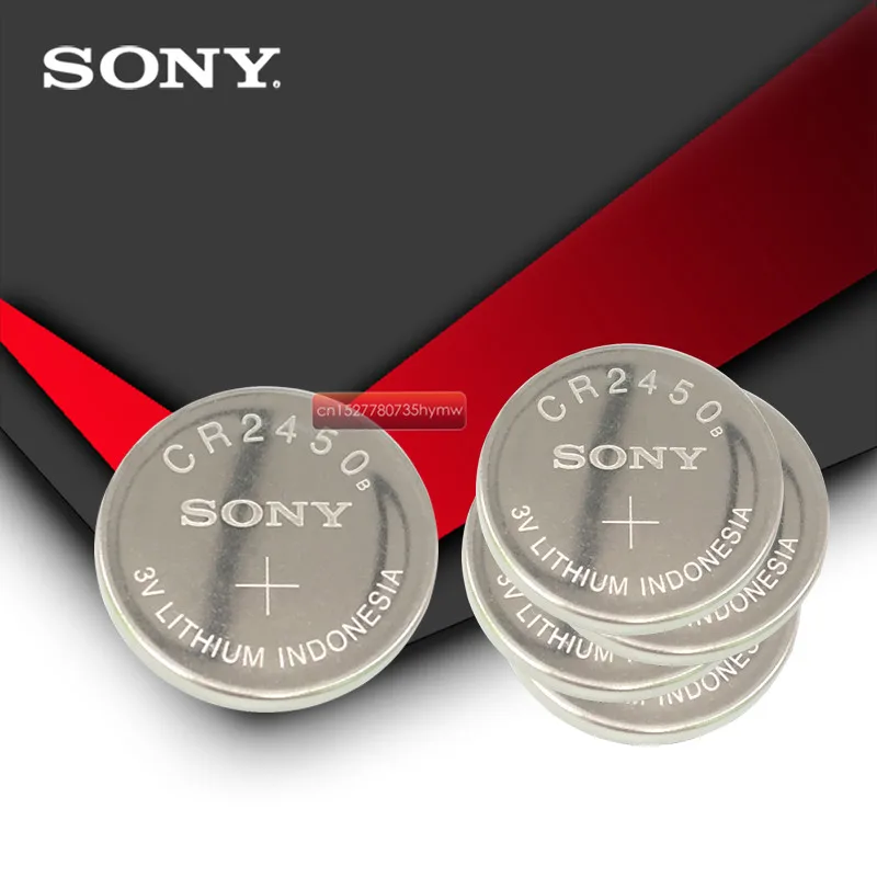 100 шт. Sony 100% оригинал CR2450 CR 2450 3 В литиевая монета часы брелоки батареи для swatch LEXUS Car