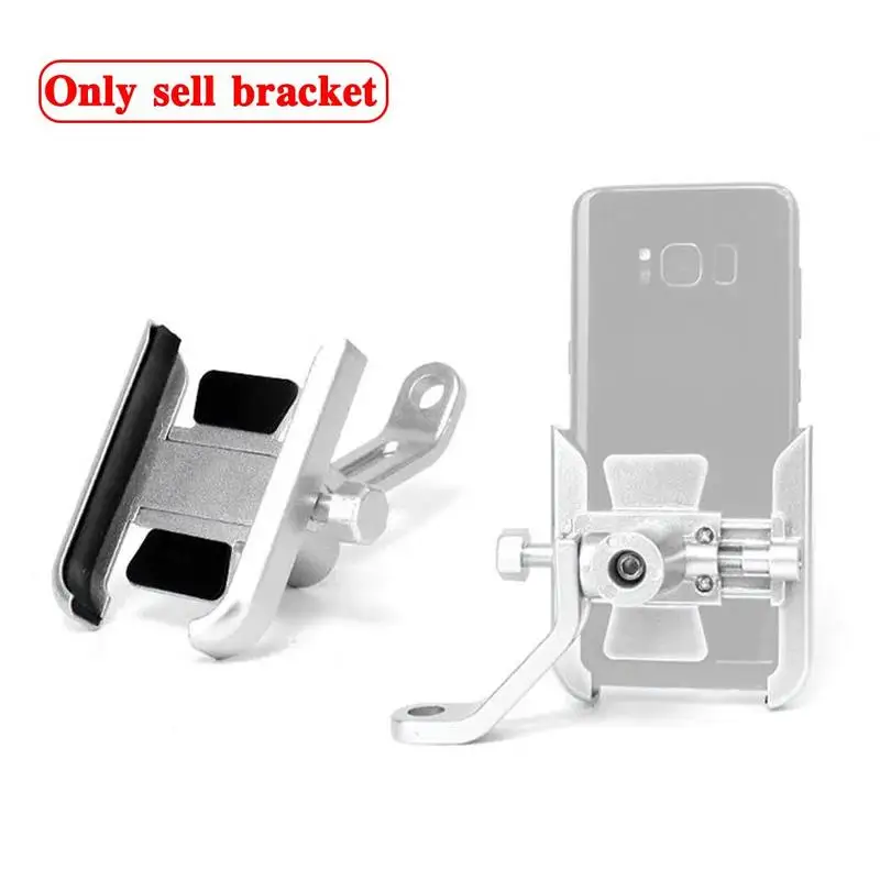 new universal alumnium alloy metal phone holder bicycle handle bar cellphone bracket motorcycle rear mirror mounted phone holder free global shipping