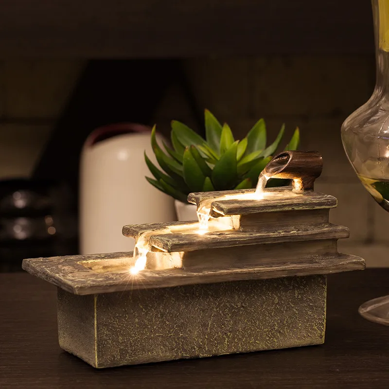 Европейский фонтан с водой для гостиной офиса Настольный увлажнитель водный