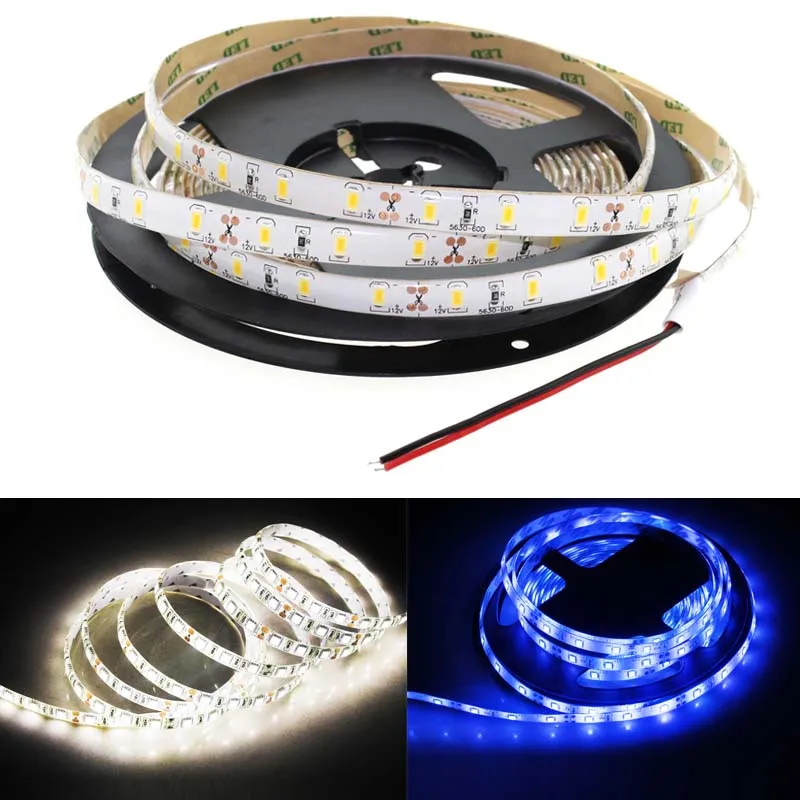 

DC 12 V Strip Led Light Tape 2835 RGB Waterproof 1 - 5 M 12V DC 60LED/M RGB LED Strip Tape Lamp For Led Strip TV Backlight