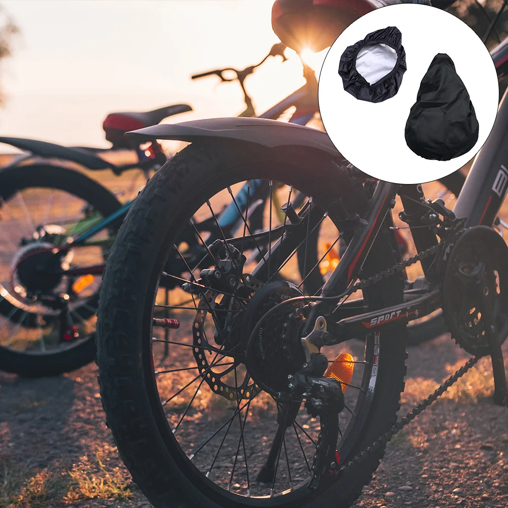 

2 Pcs Waterproof Bike Seat Cover Protective Water Resistant Bike Saddle Cover